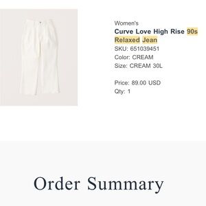 abercrombie curve love 90s relaxed jean, long